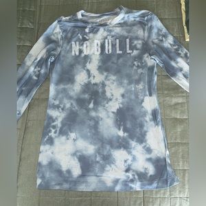 NOBULL Tie-Dye Long Sleeve Tee - Ice Blue/Slate